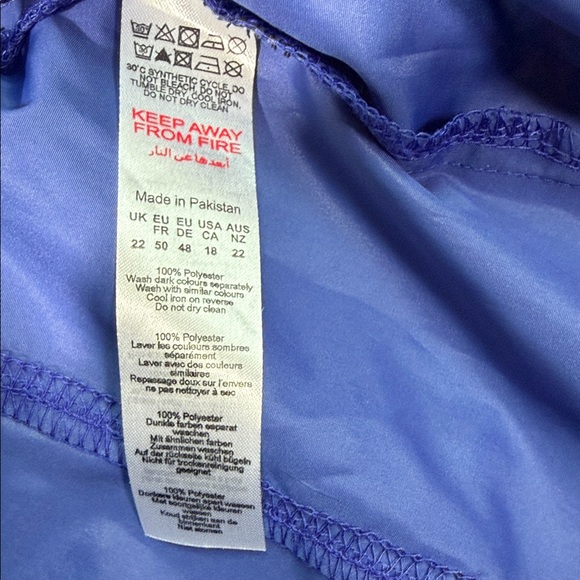 PrettyLittleThing Navy Mini Skirt size 18 - Picture 5 of 8